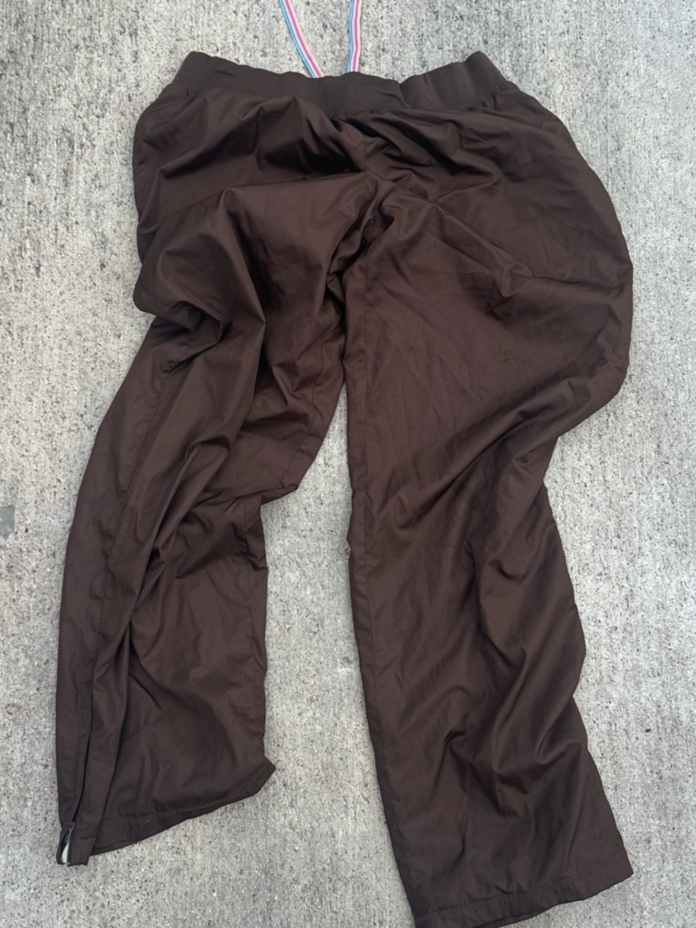brown vintage track pants